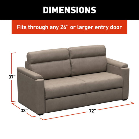 Lippert | Heritage Series | Clickback Sleeper Sofa | 2024044230 | 72" | Driftwood