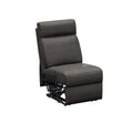 Charcoal McCoy PolyHyde Lippert Heritage Armless Recliner - Front Angle View | United RV Parts