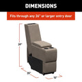 Lippert Heritage RV Theater Console Dimensions Chart 39x35x10 in - Spec Graphic | United RV Parts