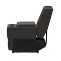 Lippert Heritage RV Theater Center Console with Storage - Side View Showing Cup Holders | United RV Parts