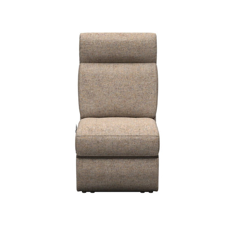 Dellmead Woven Fabric Lippert Heritage Armless Recliner - Front View Upright Position | United RV Parts