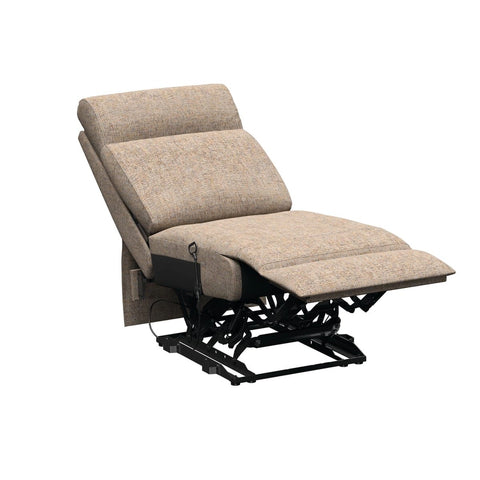 Dellmead Fabric RV Armless Recliner Fully Reclined Position - Front Angle View | United RV Parts