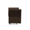 Satula Brown PolyHyde Vinyl RV Theater Recliner - Rear View Upright Compact Profile | United RV Parts