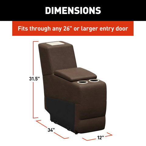 Thomas Payne Seismic RV Theater Console Dimensions Chart - 12x34x31.5in Fits 26in Entry Door | United RV Parts