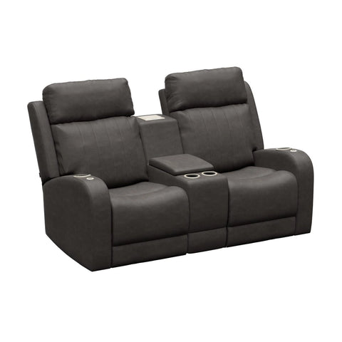 Charcoal McCoy Thomas Payne Seismic RV Theater Seating Set with 12in Center Console Installed | United RV Parts