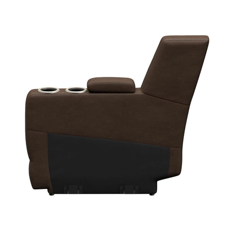 Brown Vinyl RV Theater Seating Console with Storage Base - Right Side | United RV Parts