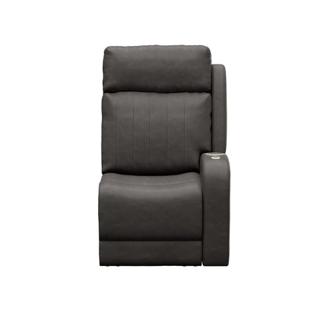 Charcoal McCoy Vinyl Thomas Payne Seismic Theater Recliner - Front View Upright | United RV Parts