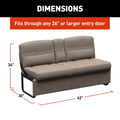 Thomas Payne Jackknife Sofa Dimensions - 62 Inch Width | United RV Parts