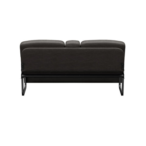 Grey Vinyl RV Jackknife Sofa - Back View | United RV Parts
