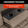 RV Jackknife Sofa Center Console with Cupholders - Feature Detail | United RV Parts