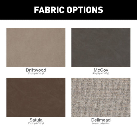 Thomas Payne Signature RV Recliner Fabric Options - Driftwood, McCoy, Satula, Dellmead Swatches | United RV Parts