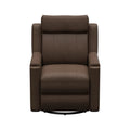 Brown PolyHyde Vinyl Thomas Payne Signature RV Swivel Glide Recliner - Front View | United RV Parts