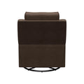 Brown PolyHyde Vinyl Thomas Payne Signature RV Swivel Glide Recliner - Rear View with Swivel Base | United RV Parts