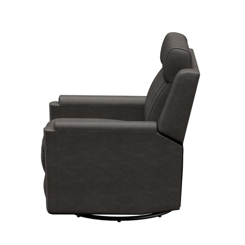 Charcoal McCoy Vinyl Thomas Payne Signature RV Recliner - Side Profile View | United RV Parts
