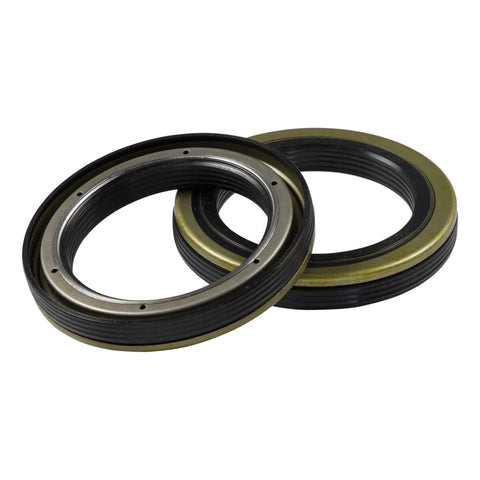 Lippert Unitized Oil Seal 2023134020 2-Pack, Black Rubber & Bronze Metal Ring - Front View | United RV Parts