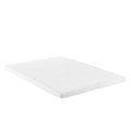 White Premium Foam RV Queen Mattress Topper - Side Angle View | United RV Parts