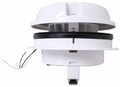 White MaxxAir Dome Roof Vent 6in Manual Lift - Side Profile | United RV Parts