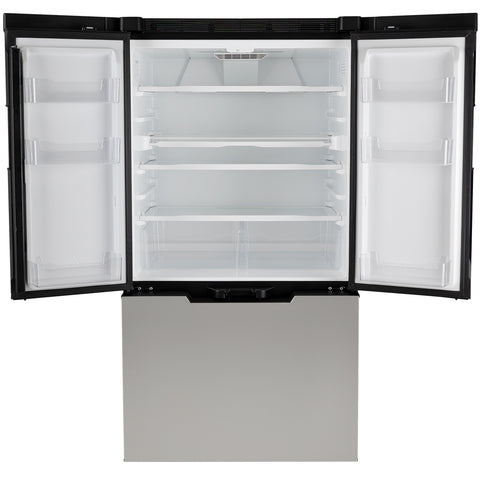 Norcold 12V RV Refrigerator Interior - Doors Open Showing Shelves and Storage | United RV Parts