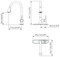 Valterra PF231366 RV Kitchen Faucet Spec Diagram - 15.43in Height, 8.45in Reach | United RV Parts