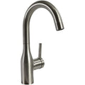 Brushed Nickel Valterra RV Bar Faucet PF231410 - Front View No Deck Plate | United RV Parts
