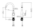 Valterra PF231410 Bar Faucet Dimensions Diagram - 7.5in Height 5.875in Base | United RV Parts