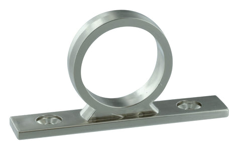 Brushed Nickel RV Shower Hose Ring Guide PF276012 - Angled View | United RV Parts