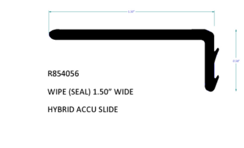 BAL R854056 Wipe Seal Profile Diagram - Technical Specifications | United RV Parts