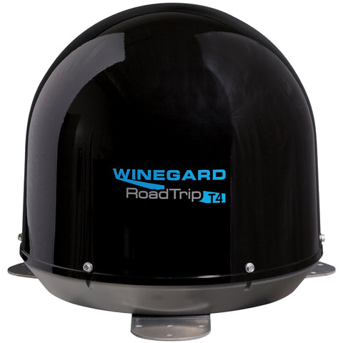 Black Winegard RoadTrip T4 RV Satellite Antenna - Front View | United RV Parts