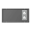 Grey Fogatti RV Furnace Door Panel RFGD-1121 - Front View, Fits RF035A0N | United RV Parts