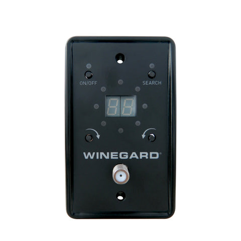 Black Winegard RZ-8500 Control Wall Plate - Front Display | United RV Parts