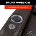 Built-in Power Port for Accessories - Thomas Payne Seismic Armrest Close-up | United RV Parts