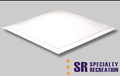 White ABS Plastic RV Skylight 14x14 - Angled Top View | United RV Parts