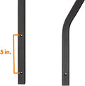 Black Steel RV Step Rail - 5 Inch Dimension Detail | United RV Parts
