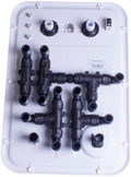 B&B Molders Nautilus P1 94141 Fresh Water Panel - Rear Plumbing Manifold Detail | United RV Parts