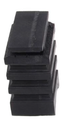 Black Rubber SumoSprings SSR-338-47 Sprinter 3500 Rear Spring Insert - Stacked Layer Texture Close-Up | United RV Parts