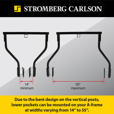 Stromberg Carlson | Bike Bunk Component for a Bike Rack | CC-275 |  Bolt-On Installation | 2 Frame Pockets | Steel
