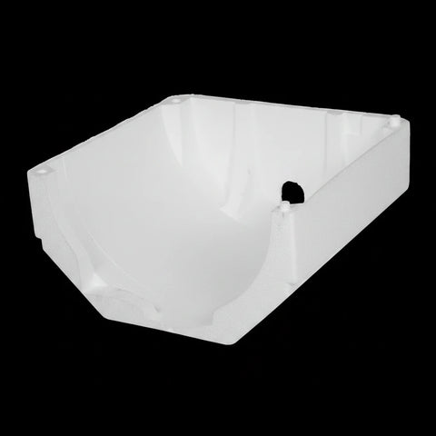 White Foam Suburban Water Heater Insulation Jacket 520960 - Bottom Interior View | United RV Parts