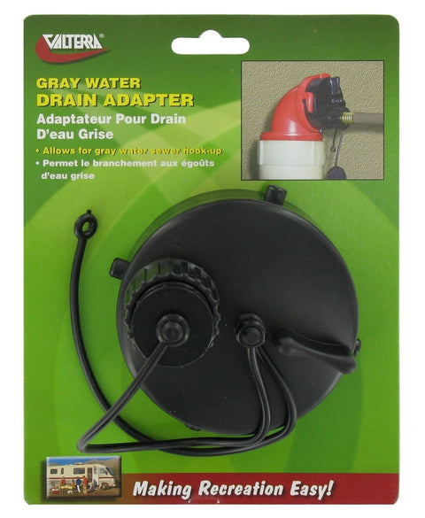 Valterra Gray Water Drain Adapter T1020-5VP - Product Packaging | United RV Parts