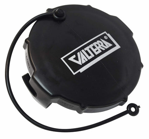 Black Valterra T1020 EZ Cap for 3" RV Sewer Hose with Tether Cord | United RV Parts