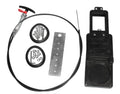 Black Valterra TC372 RV Sewer Hose Valve Kit Components - Complete Kit Layout | United RV Parts