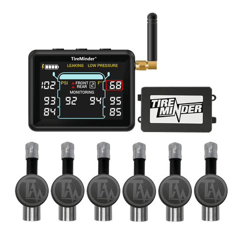 Black TireMinder i10 TPMS System with 6 Transmitters and Signal Booster - Complete Kit | United RV Parts