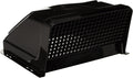 Black Dometic Ultra Breeze Vent Cover with Mesh Grille - Front View | United RV Parts