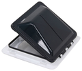 Smoke Ventline Powered RV Roof Vent - Open Position Side Angle | United RV Parts