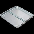 Silver Metal RV Vent Lid - Inside Bottom View with Hinge Detail | United RV Parts