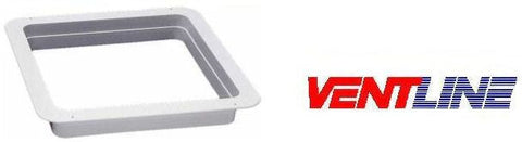 Polar White Ventline Roof Vent Garnish Ring - Side Profile with Logo | United RV Parts