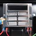 Stainless Steel RV Water Heater Control Panel - Front Close-up View | United RV Parts