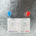 Silver Water Heater Tank Label - Warning and Connection Guide | United RV Parts
