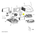 GE AC Unit Exploded Parts Diagram Showing Capacitor Location | United RV Parts