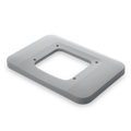 Grey Dometic RTX Installation Kit Frame Cover - Angled View | United RV Parts