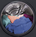 Colorful Clothes in GE Washer Drum - Interior View with Load | United RV Parts